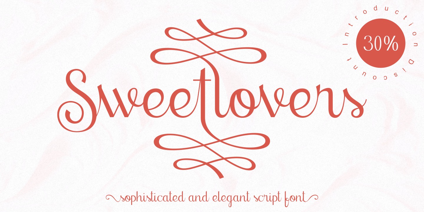 Ejemplo de fuente Sweetlovers #13